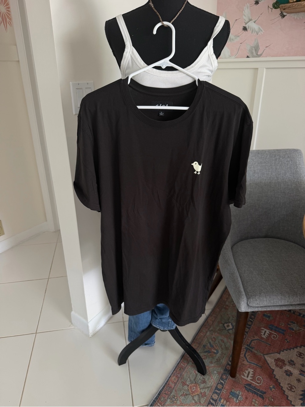 Men’s XL  Bad Birdie Bad Cotton Graphic T-Shirt Black